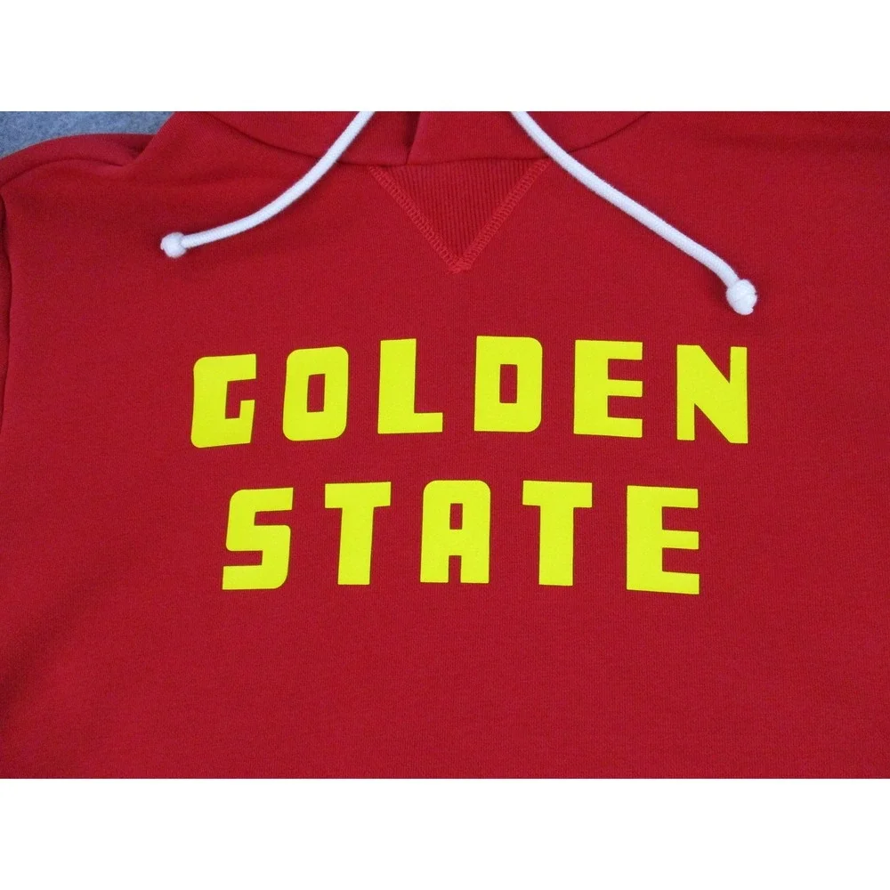 Golden State Warriors Hoodie Mens Medium Red Nike NBA Basketball Standard City